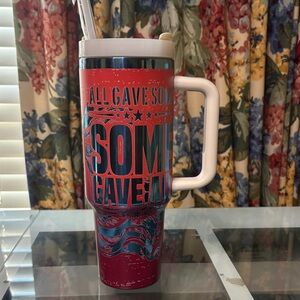 40oz Patriotic Travel Mug - Red and Blue